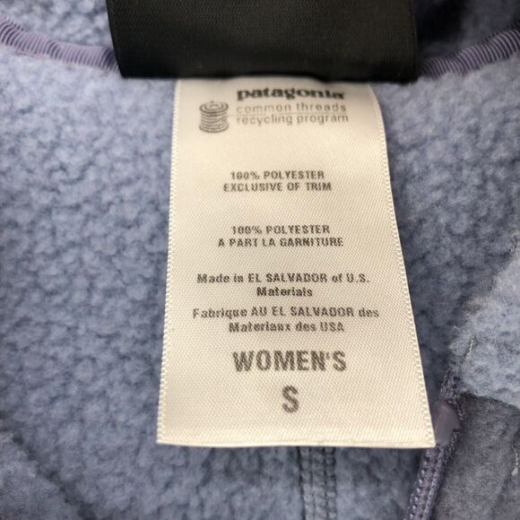 Patagonia Synchilla Jacket Womens Small Fleece Zipper Full Zip Hooded - Picture 6 of 6